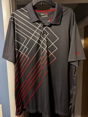 FILA Men’s Performance Polo Shirt, Size XXL